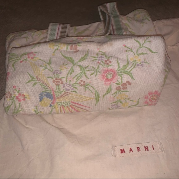 Marni floral canvas tote - Picture 4 of 9